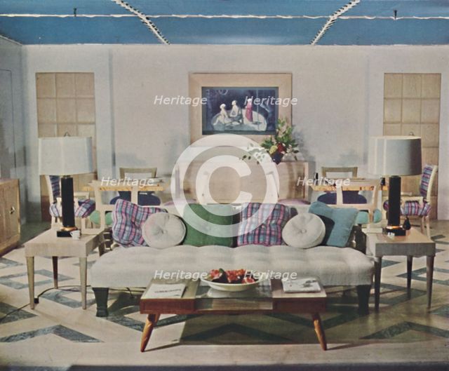 'All-Purpose Living Room', 1942. Artist: Unknown.
