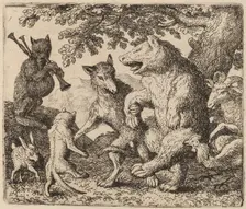 All Rejoice for the Bear and the Wolf, probably c. 1645/1656. Creator: Allart van Everdingen