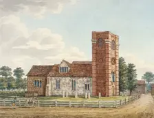 All Saints Church, Laleham, Surrey, c1800. Artist: Anon