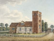 All Saints Church, Laleham, Surrey, c1800. Artist: Anon