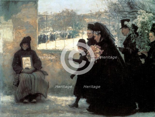 'All Saints' Day', 1888.  Artist: Emile Friant