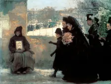 All Saints Day 1888. Artist: Emile Friant