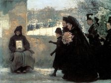 All Saints Day 1888. Artist: Emile Friant