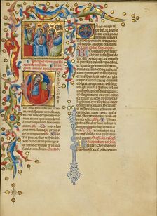 All Saints: Initial E: Saint Andrew; Missal, between about 1389 and 1400. Creator: Master of the Brussels Initials