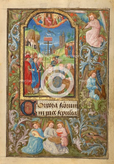 All Saints; Prayer Book of Charles the Bold, 1469. Creator: Lieven van Lathem.