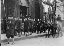 All Soul's Church, Unitarian, 14th And L Streets, N.W. - Funeral of Admiral Robley D. Evans, 1916. Creator: Harris & Ewing