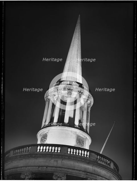 All Souls Church, Langham Place, Marylebone, City of Westminster, Greater London Authority, 1950. Creator: Margaret F Harker.