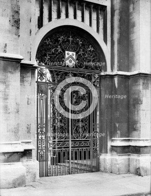 All Souls College Cloister Gate, Oxford, Oxfordshire, c1860-c1922. Artist: Henry Taunt