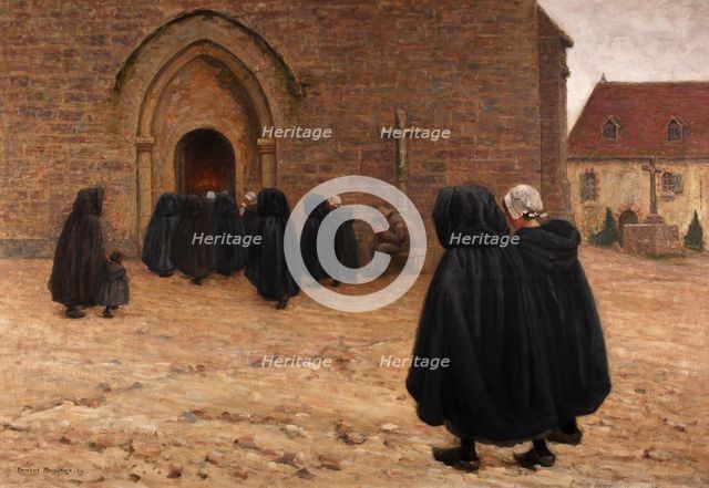 All Souls' Day in Fresselines, c1894. Creator: Maillaud, Fernand (1862-1948).
