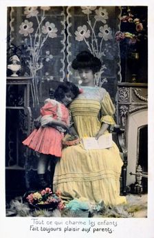 All that charms the children.. French Postcard, c1900