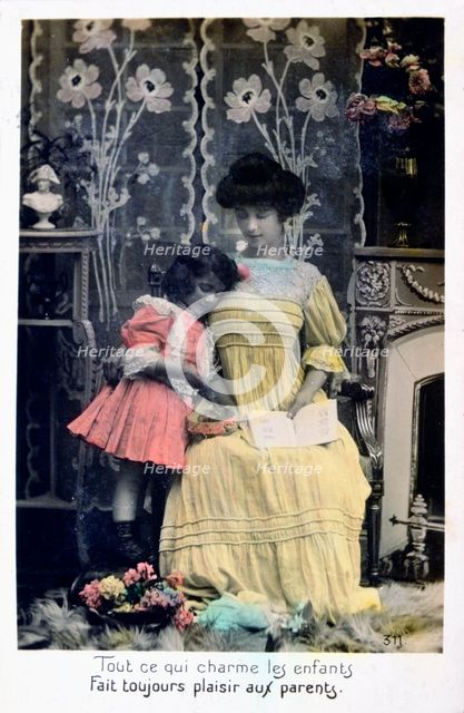 'All that charms the children..', French Postcard, c1900. Artist: Unknown