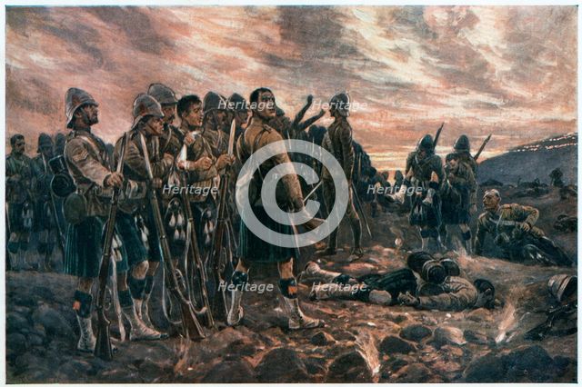 'All That Was Left of Them', 2nd Boer War, 1899.  Artist: Richard Caton Woodville II