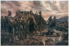 All That Was Left of Them 2nd Boer War, 1899. Artist: Richard Caton Woodville II
