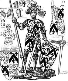 All The Gorgeous Panoply of A Knight with the Various Parts of His Armour c1934