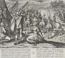 All the Horsemen Who Come to the Aid of the Infantes are Slain, 1612. Creator: Antonio Tempesta