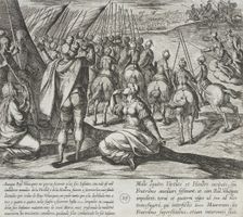 All the Horsemen Who Come to the Aid of the Infantes are Slain, 1612. Creator: Antonio Tempesta