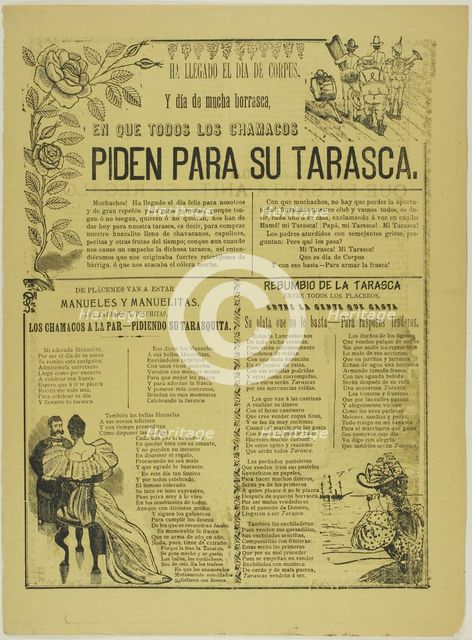 All the Little Boys Ask for Their Tarasca, n.d. Creator: José Guadalupe Posada.