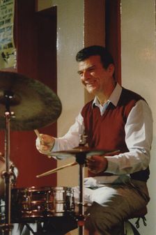 Allan Ganley, 100 Club, London, 1989. Creator: Brian Foskett