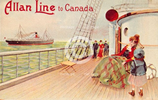 'Allan Line to Canada', c1900. Creator: Unknown.