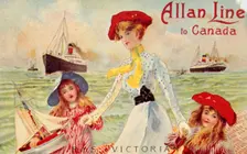 Allan Line to Canada, R.M.S. Victorian c1910. Creator: Unknown