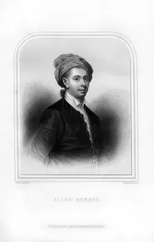 Allan Ramsay, Scottish poet, (1870).Artist: William Howson