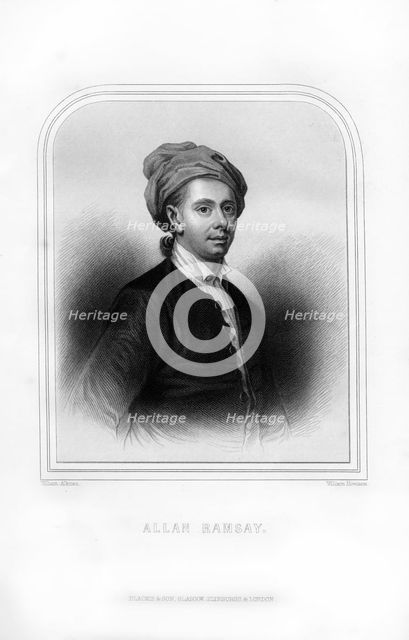 Allan Ramsay, Scottish poet, (1870).Artist: William Howson