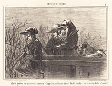 Allant goûter ce qu'on est convenu d'appeler, même au mois de décembre,...1855. Creator: Honore Daumier