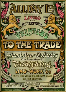 Allday Ltd - advertisement 1907