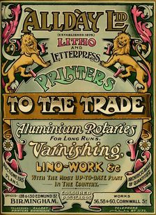 Allday Ltd - advertisement 1907