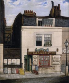 Allen's Tobacconist Shop, Hart Street, Grosvenor Square 1841. Artist: Robert Allen