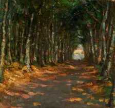 Allee dans le Parc, ca. 1906. Creator: Alice Pike Barney
