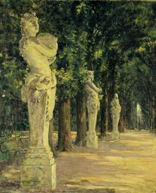 Allee de l'Ete, Versailles, 1913. Creator: Carroll Beckwith