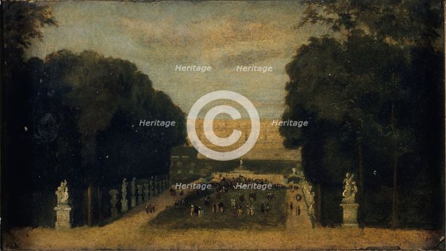 Allee du Carpet-Vert, in Versailles, c1860. Creator: Unknown.