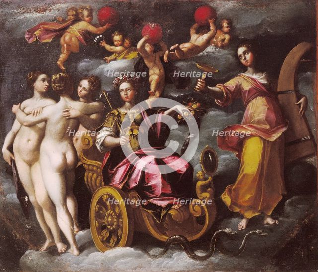 Allegoria del Buon Governo (Allegory of the good Govern), 1592-1593. Creator: Venturini, Gaspare (active 1576-1593).