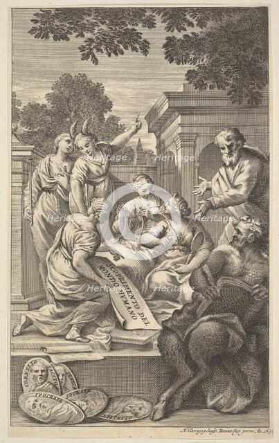 Allegorical composition celebrating the Humanities, 1695. Creator: Nicolas Dorigny.