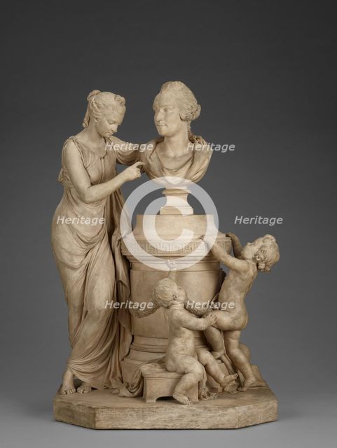 Allegorical Group with a Bust of an Architect, 1780-1800. Creator: Unknown.