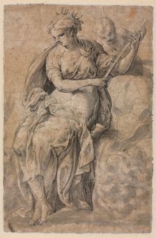 Allegorical Figure, 16th century. Creator: Niccolo dell Abbate (Italian, c. 1512-1571)