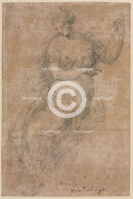 Allegorical Figure, 16th century. Creator: Niccolo dell' Abbate (Italian, c. 1512-1571).