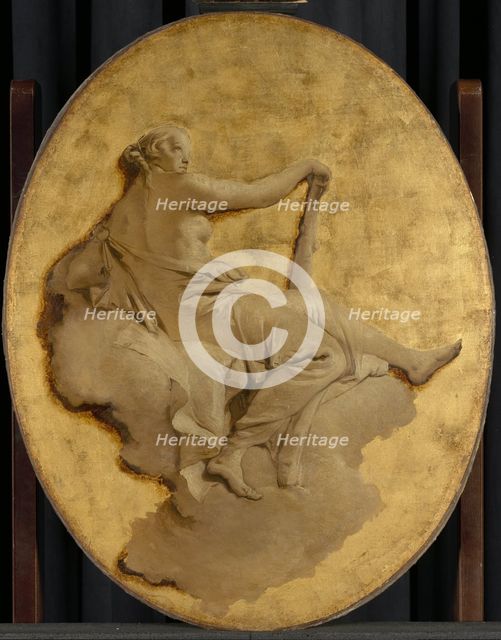 Allegorical Figure of a Woman with a Club (Fortitude?), c.1740-1750. Creator: Giovanni Battista Tiepolo.