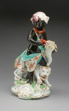 Allegorical Figure of Africa, Derby, 1770/80. Creator: Derby Porcelain Manufactory England