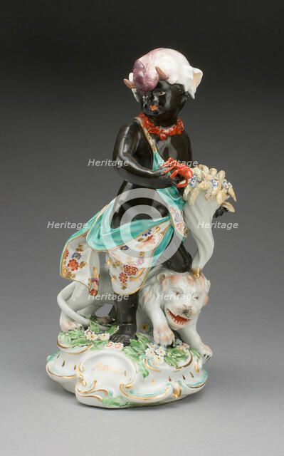 Allegorical Figure of Africa, Derby, 1770/80. Creator: Derby Porcelain Manufactory England.