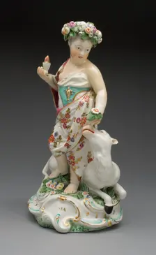 Allegorical Figure of Asia, Derby, 1770/80. Creator: Derby Porcelain Manufactory England