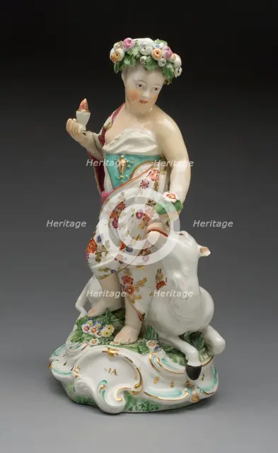 Allegorical Figure of Asia, Derby, 1770/80. Creator: Derby Porcelain Manufactory England.