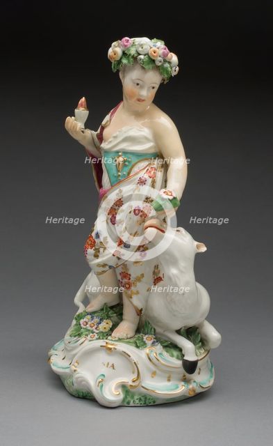 Allegorical Figure of Asia, Derby, 1770/80. Creator: Derby Porcelain Manufactory England.