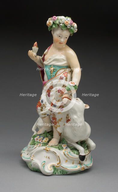 Allegorical Figure of Asia, Derby, 1770/80. Creator: Derby Porcelain Manufactory England.
