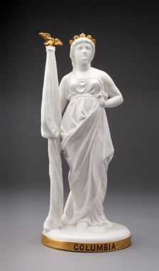 Allegorical Figure of Columbia, Stoke on Trent, c. 1800. Creator: Minton