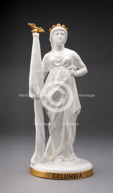 Allegorical Figure of Columbia, Stoke on Trent, c. 1800. Creator: Minton.