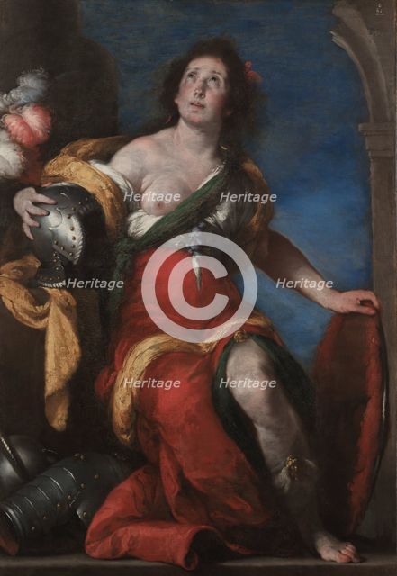 Allegorical Figure, c. 1636. Creator: Bernardo Strozzi (Italian, 1581?-1644).