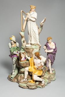 Allegorical Figure Group: The Arts, Buen Retiro, 18th century. Creator: Buen Retiro Porcelain Factory