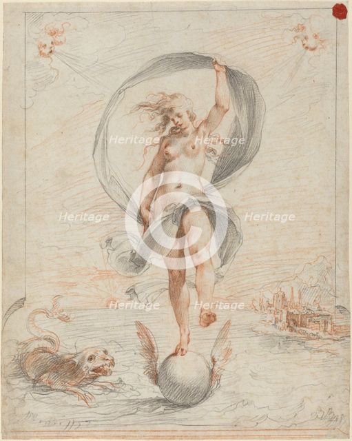 Allegorical Figure, probably c. 1588. Creator: Giuseppe Cesari.